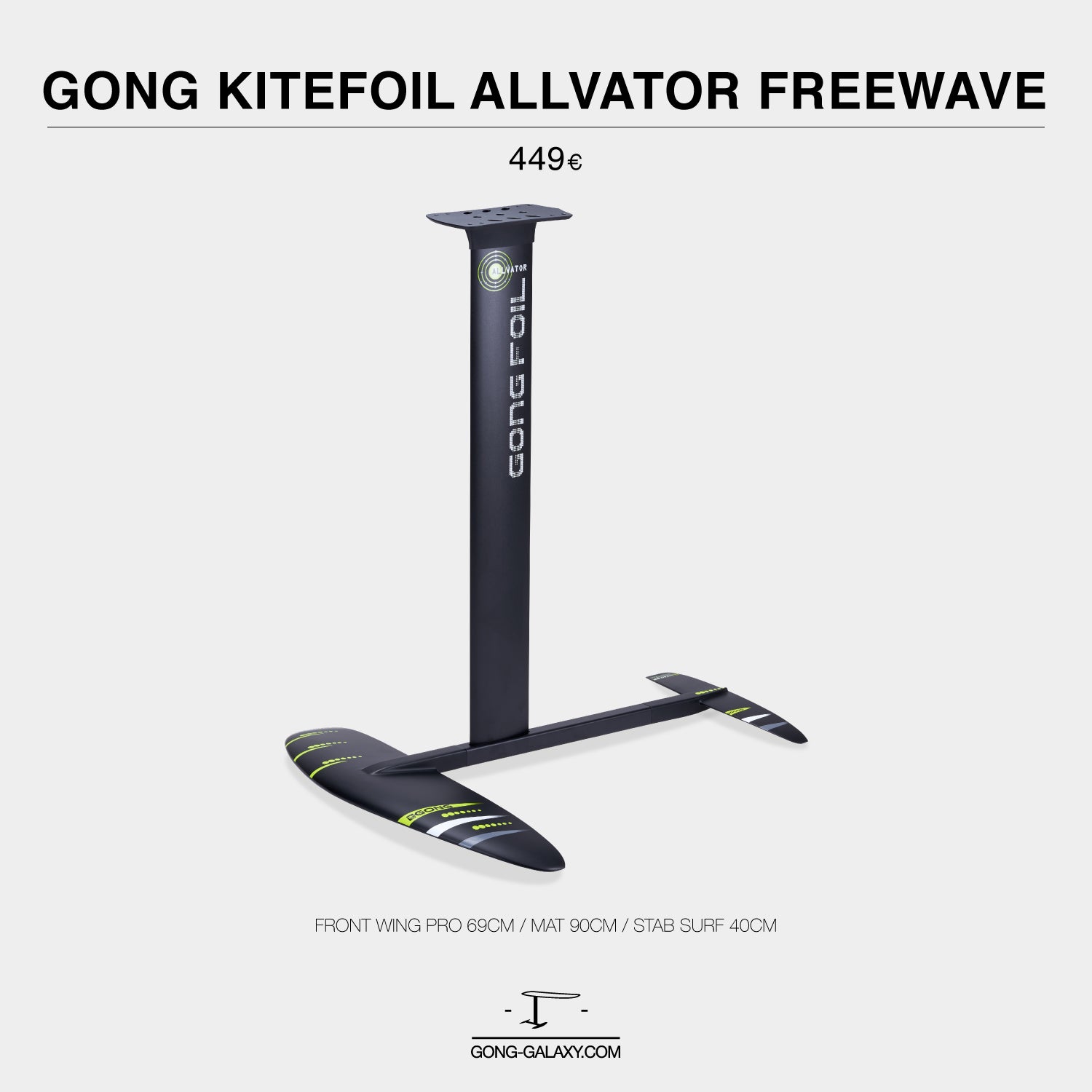 GEAR : GONG KITEFOIL ALLVATOR FREEWAVE !!!