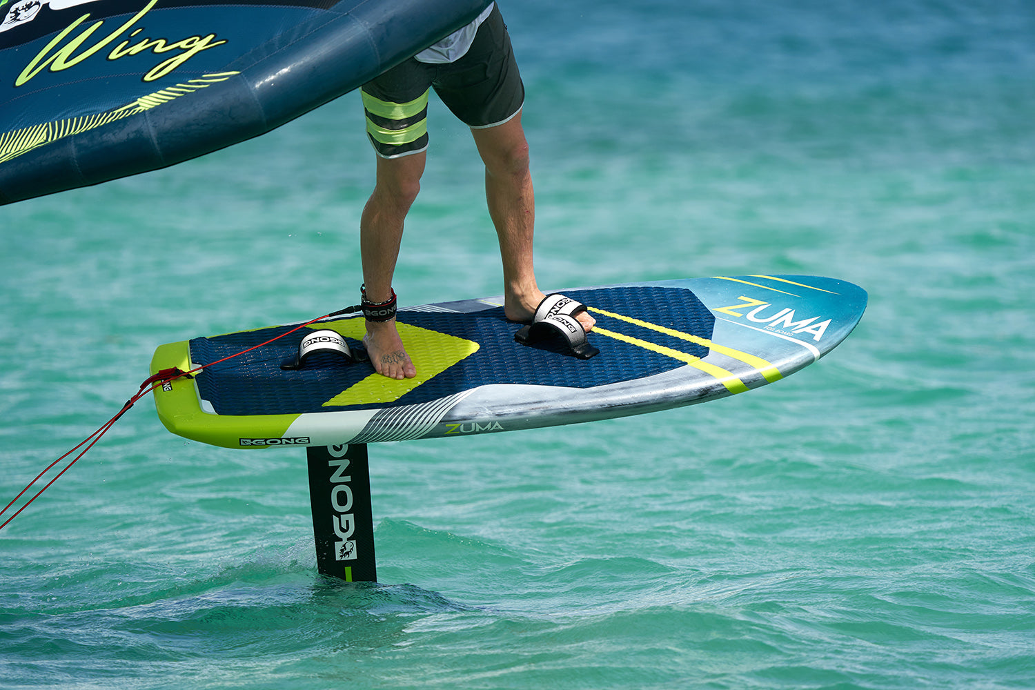 Place your feet in flight