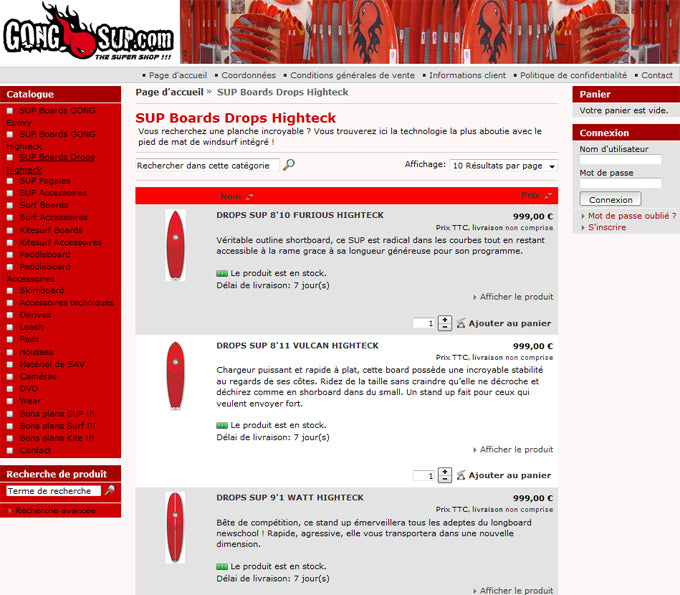 SHOP : les planches Drops disponibles en ligne !!!