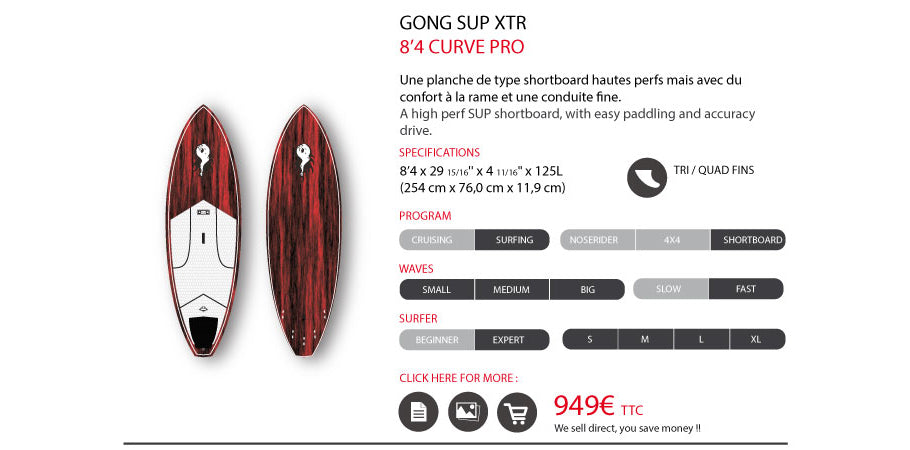 GEAR : feedback 8'4 Curve XTR !!!