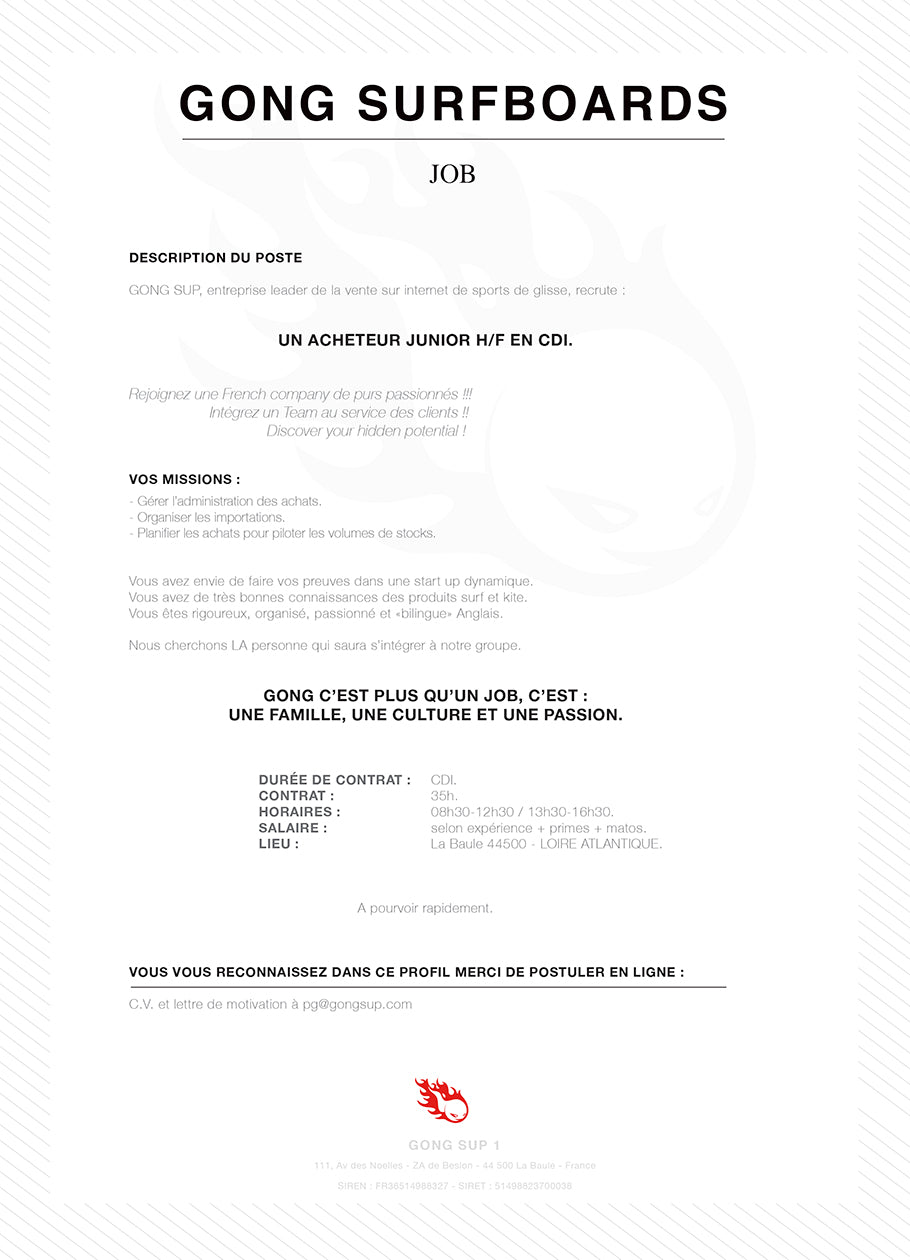JOB : acheteur wanted !!!