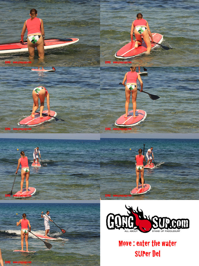 HOW TO : enter the water on a stand up paddlesurfboard !!!