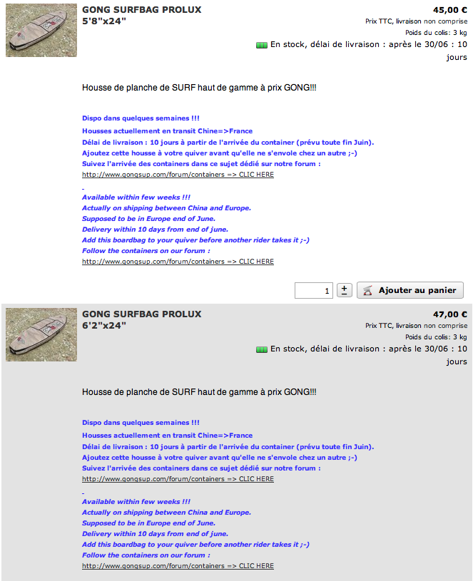 GEAR : boardbags on line !!!