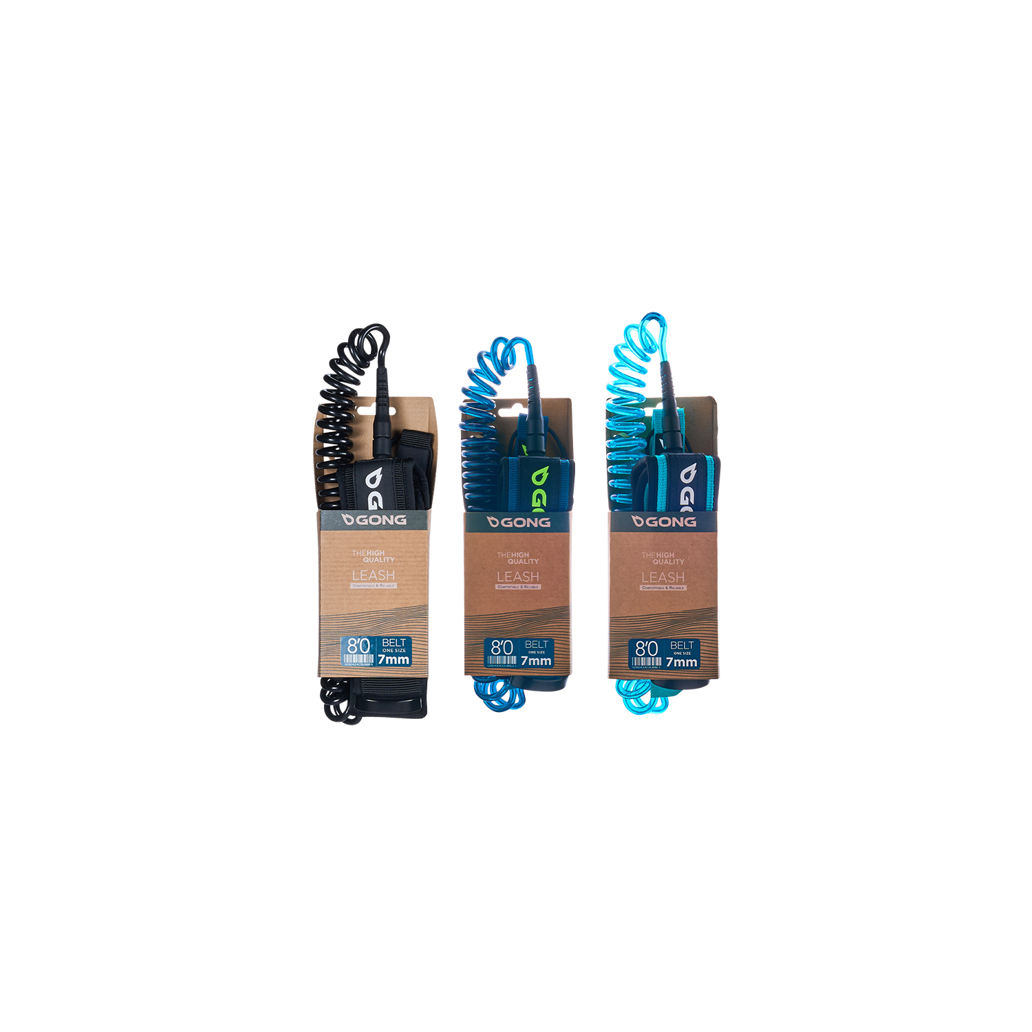 GONG | Foil Leash Belt Adjustable Coiled - 7mm