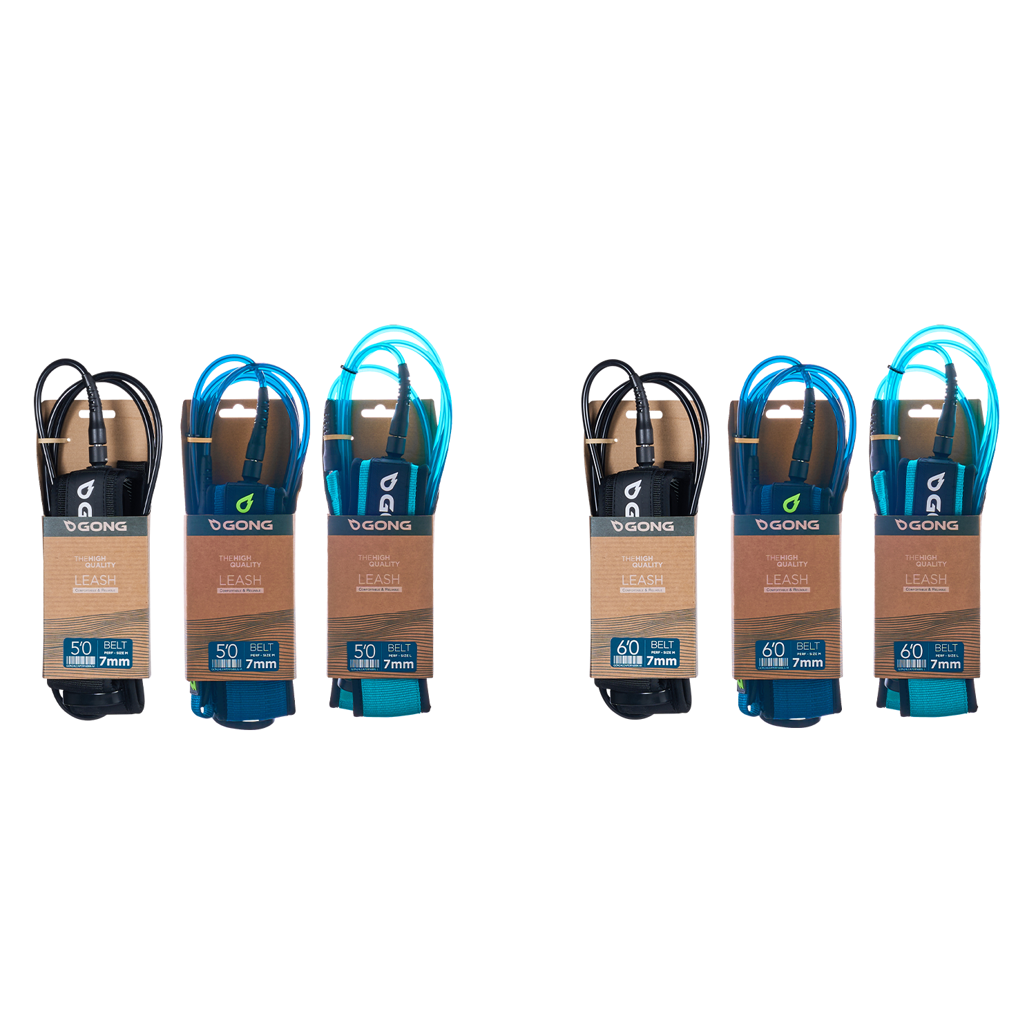 GONG | Foil Leash Belt Perf  - 7mm