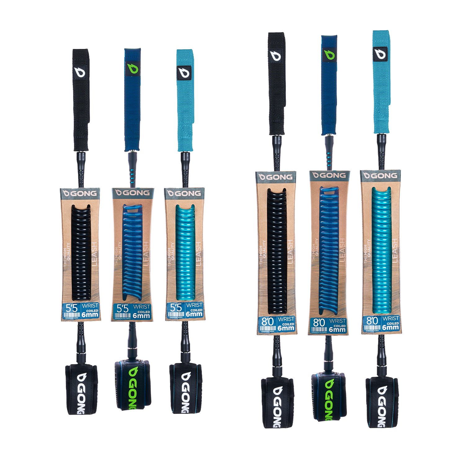 GONG | Wing Leash Coiled Wrist - 6mm