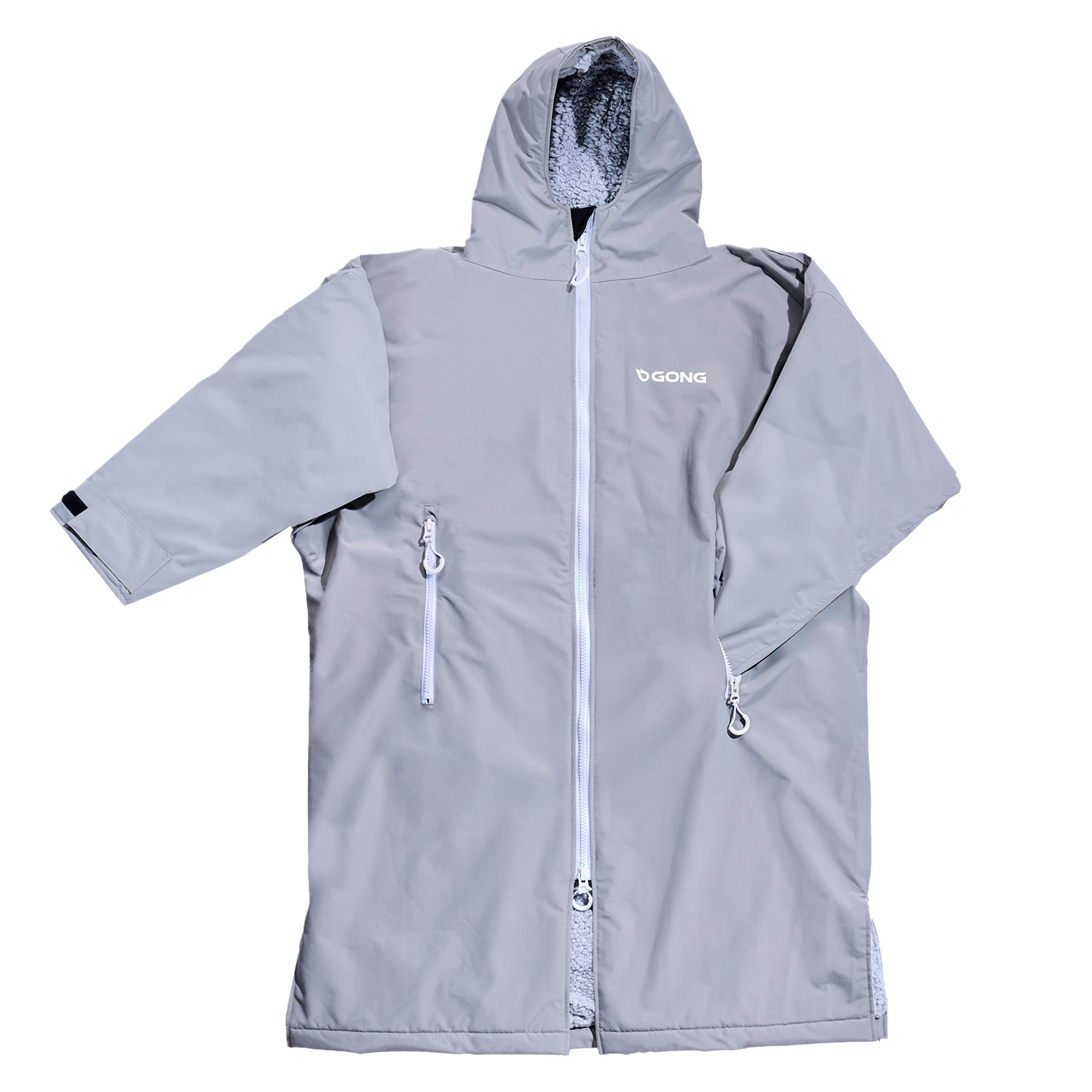 GONG | Poncho Imperméable Gris Clair