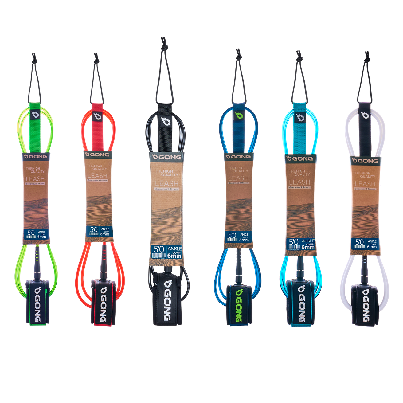 GONG | Leash Surf Comp Cheville - 6mm