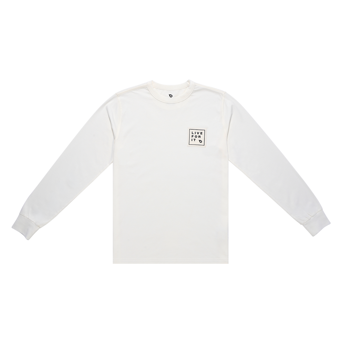 GONG | T-Shirt Manches Longues Live For It Patch Unisexe Coton Biologique