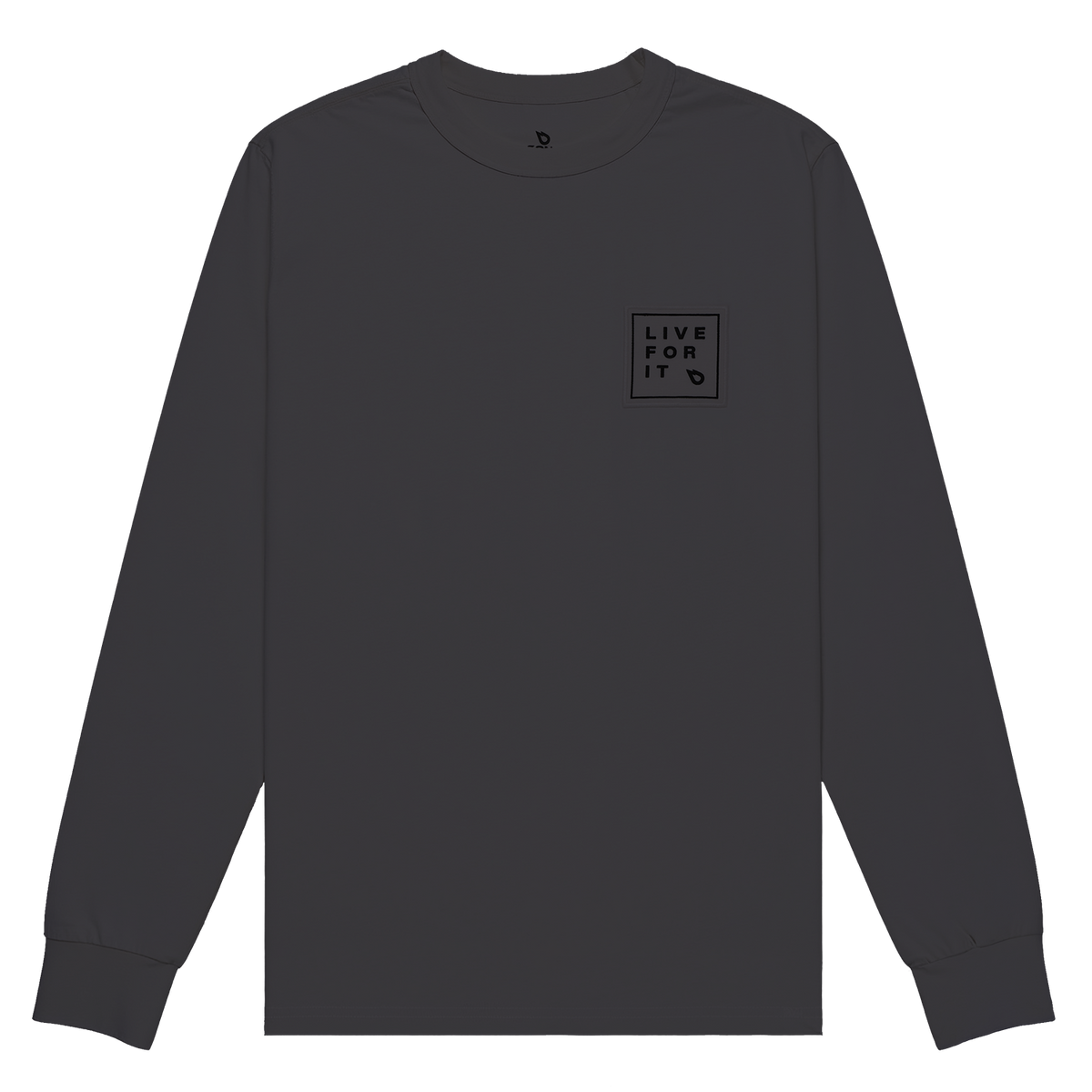 GONG | Long Sleeve T-Shirt Live For It Patch Unisex Organic Cotton