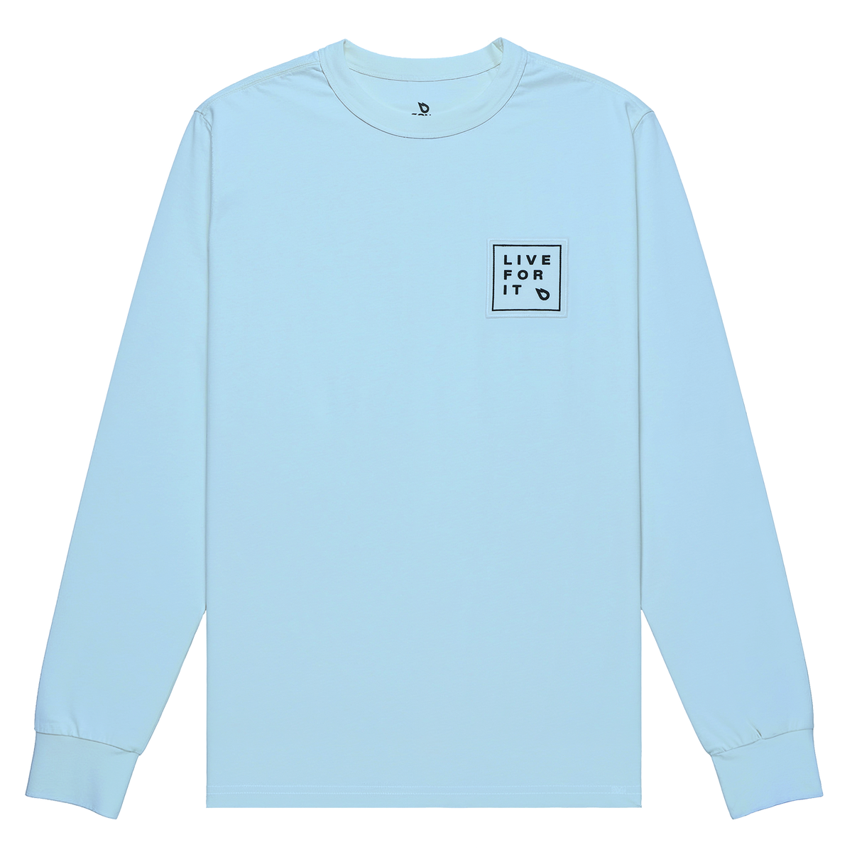 GONG | Long Sleeve T-Shirt Live For It Patch Unisex Organic Cotton