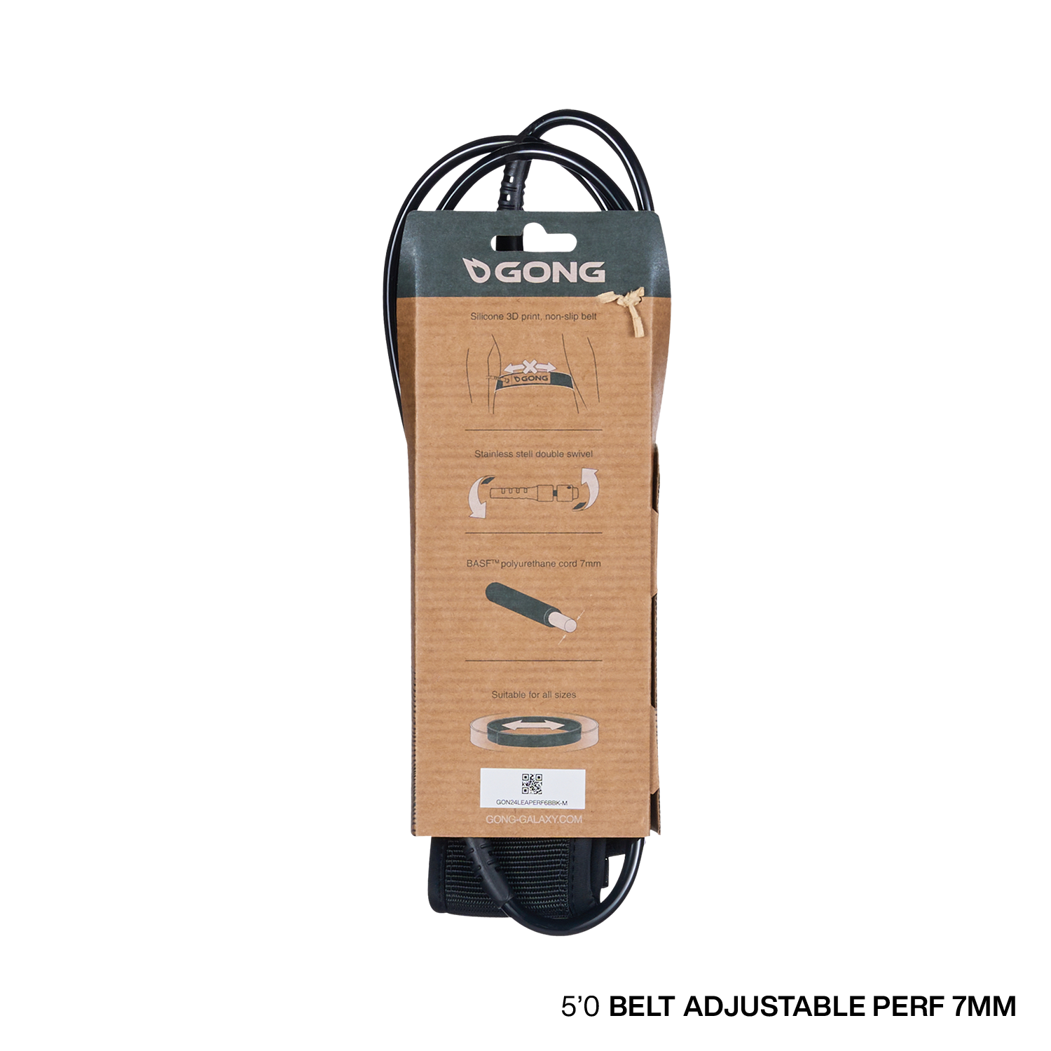 GONG | Leash Foil Perf Ceinture Réglable - 7mm