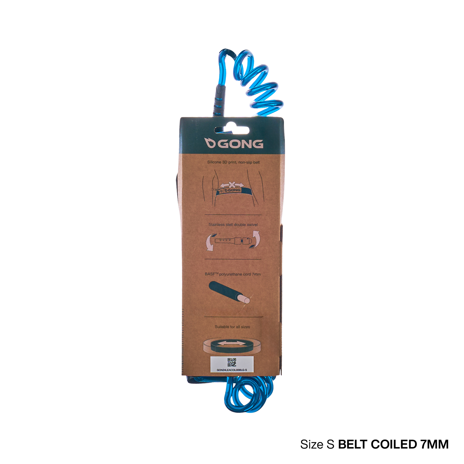 GONG | Leash Foil Ceinture Coiled - 7mm