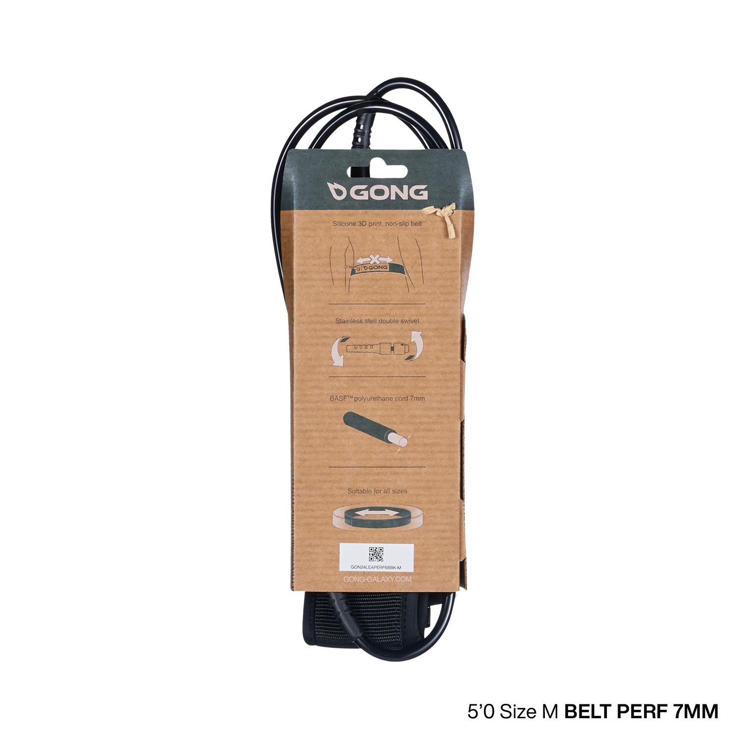 GONG | Foil Leash Belt Perf  - 7mm