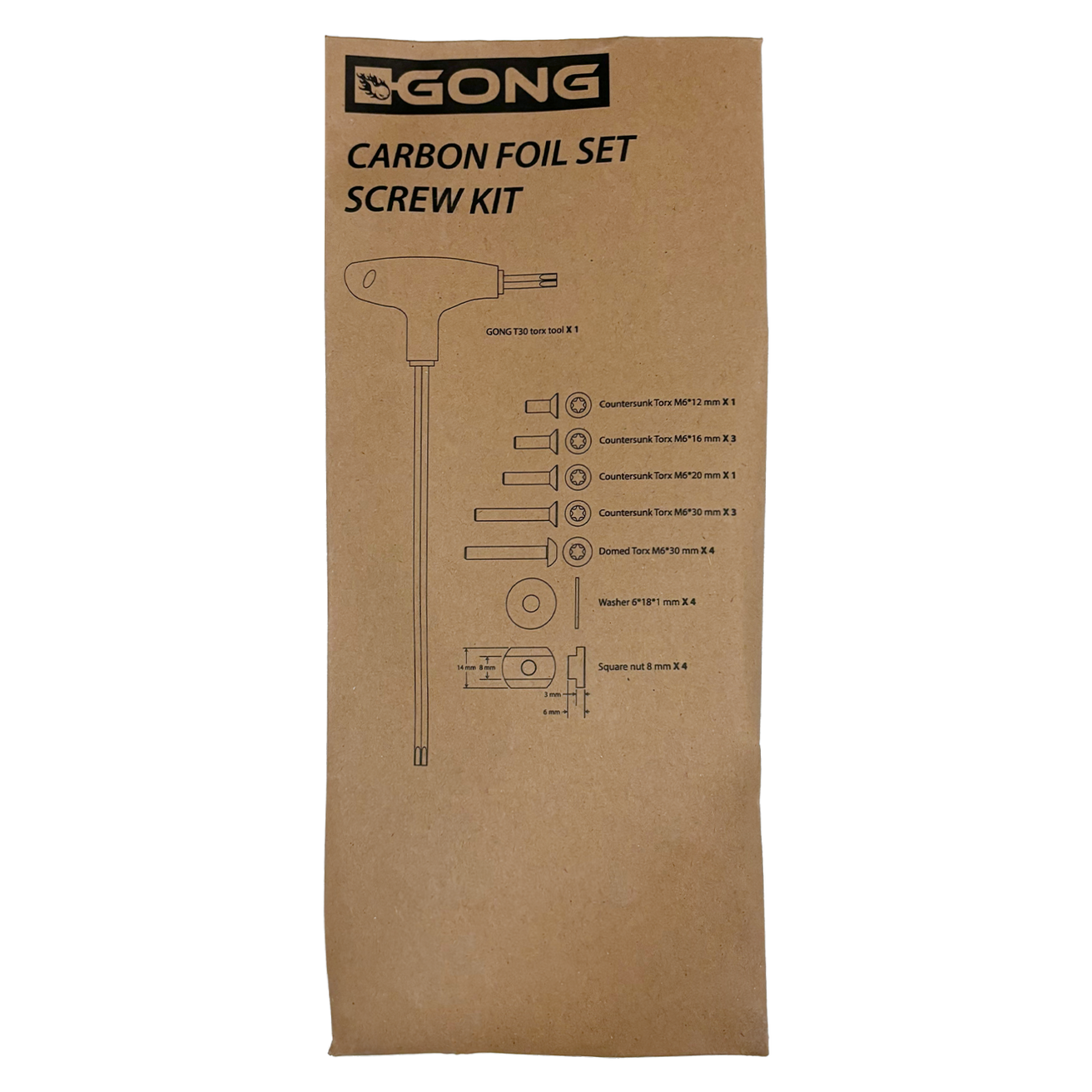 GONG | Kit Vis Pour Foil Carbone V2