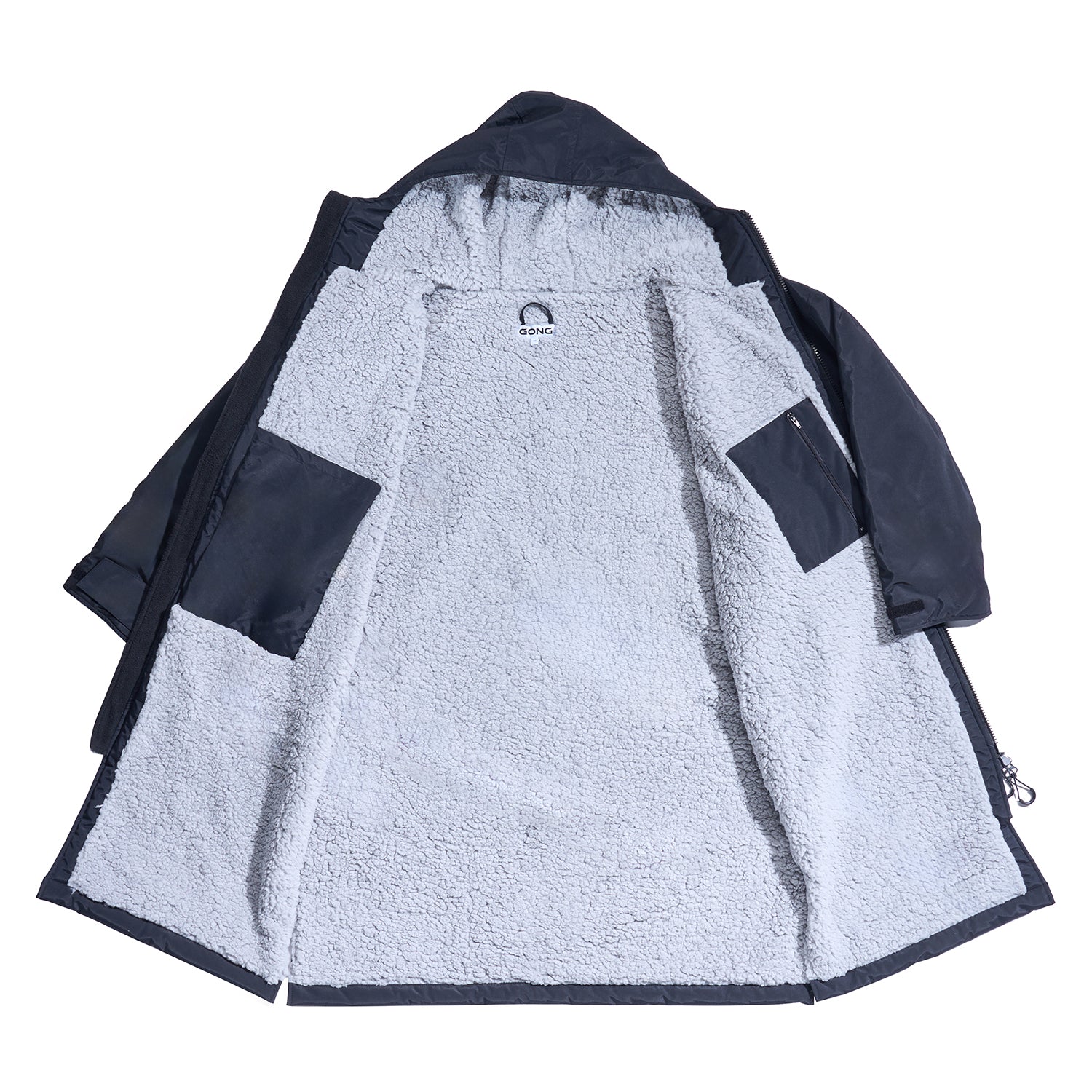 GONG | Poncho Imperméable Noir