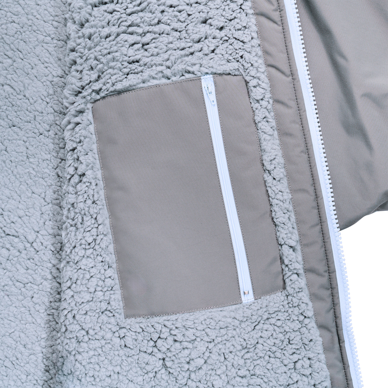 GONG | Poncho Imperméable Gris Clair