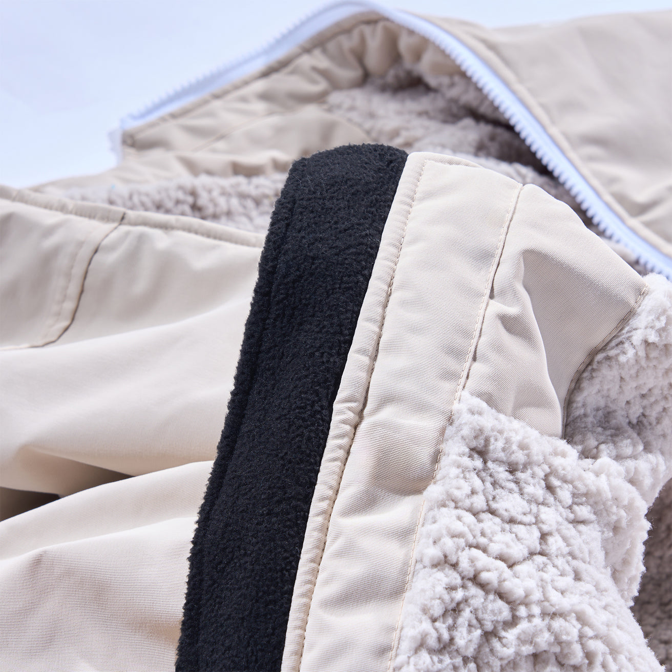 GONG | Poncho Imperméable Rose / Crème