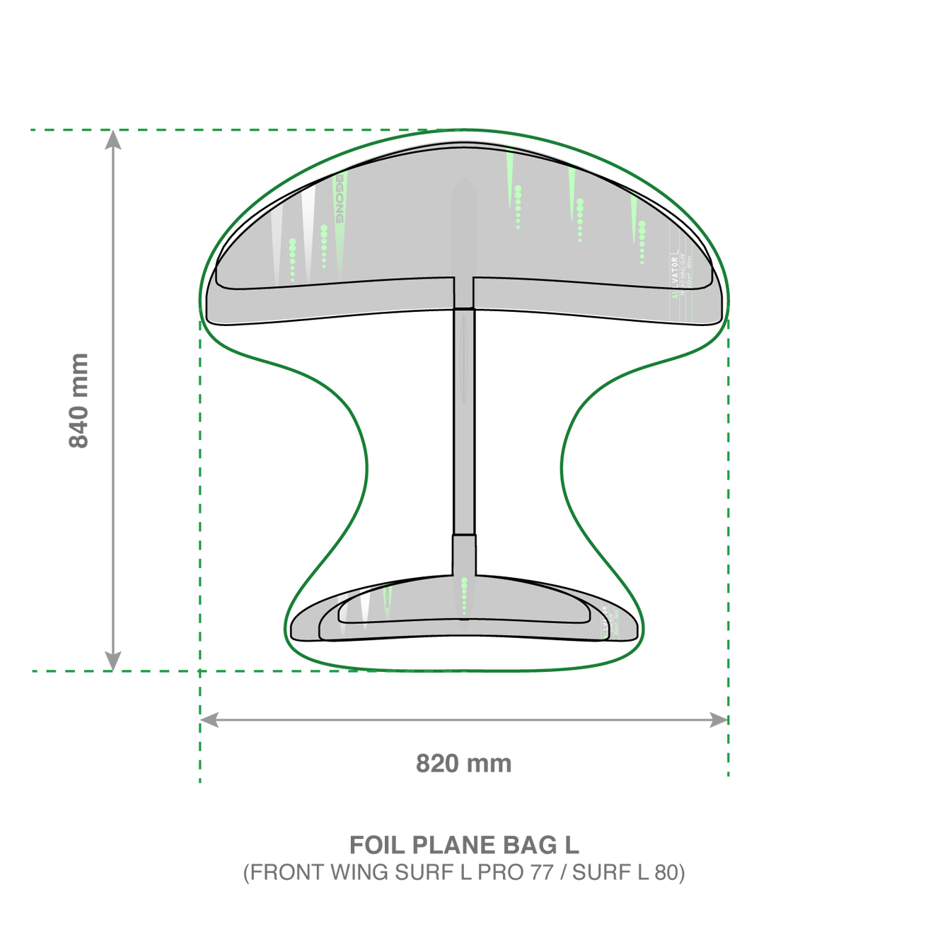 GONG | Foil Plane Bag Manta