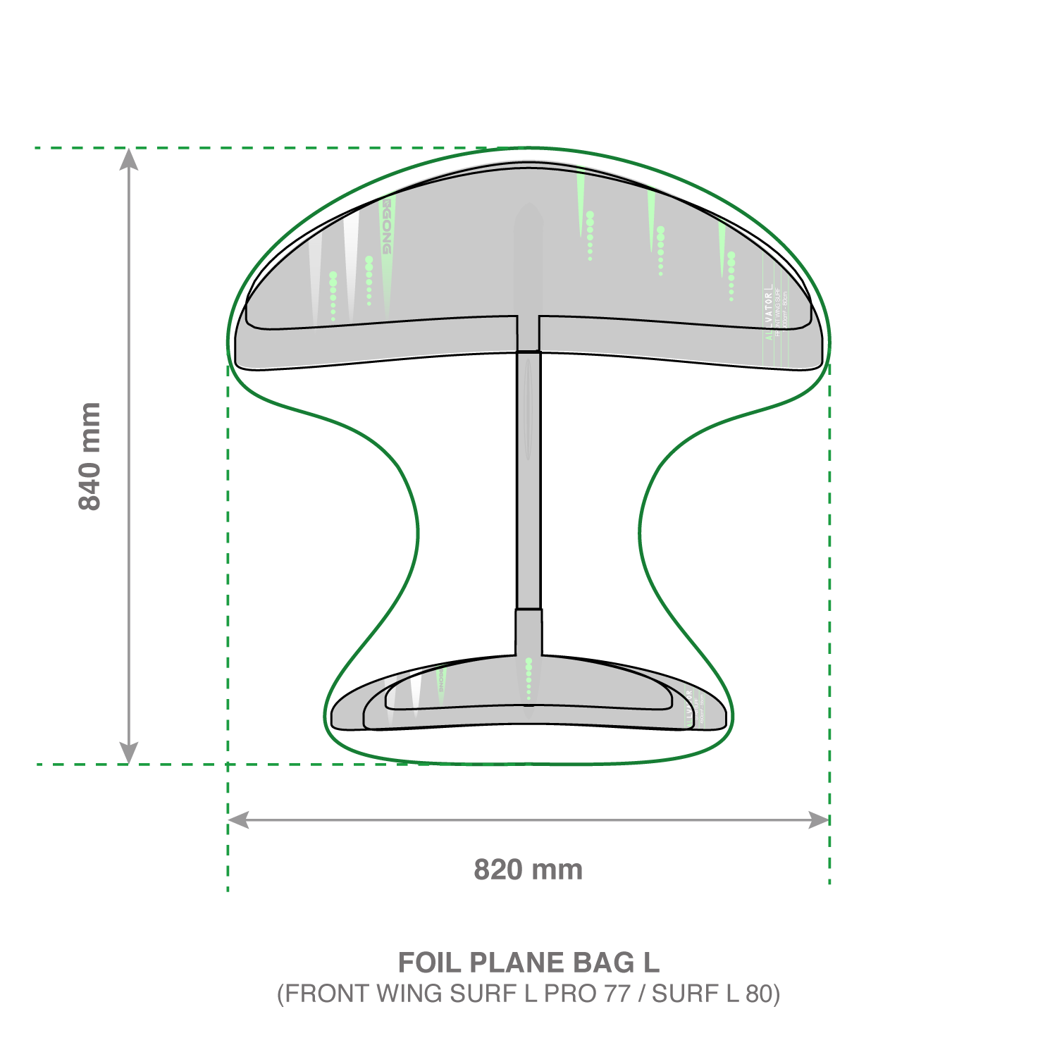 GONG | Foil Plane Bag Manta
