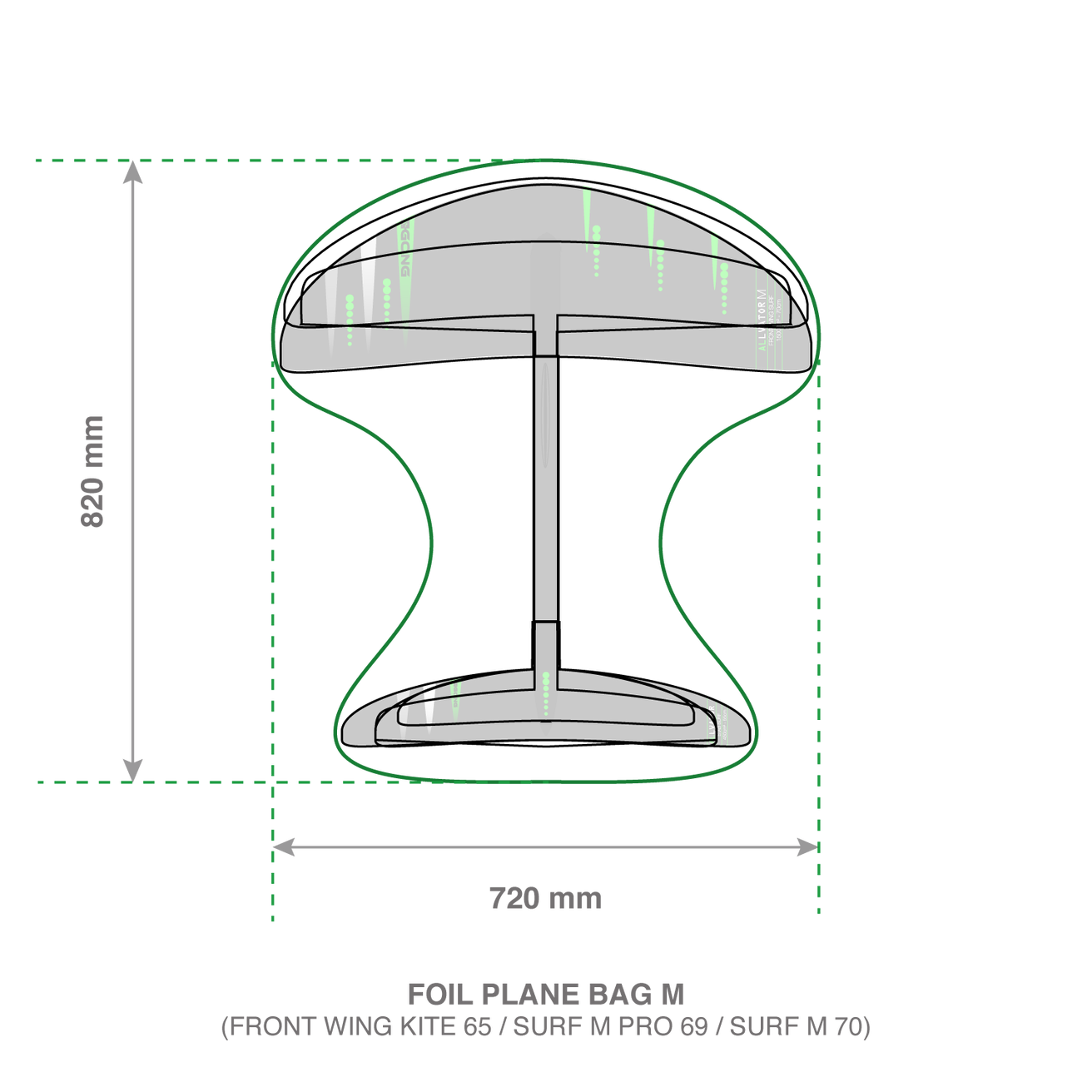 GONG | Foil Plane Bag Manta