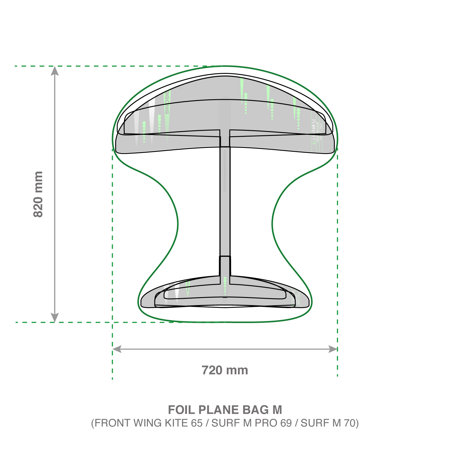 GONG | Foil Plane Bag Manta