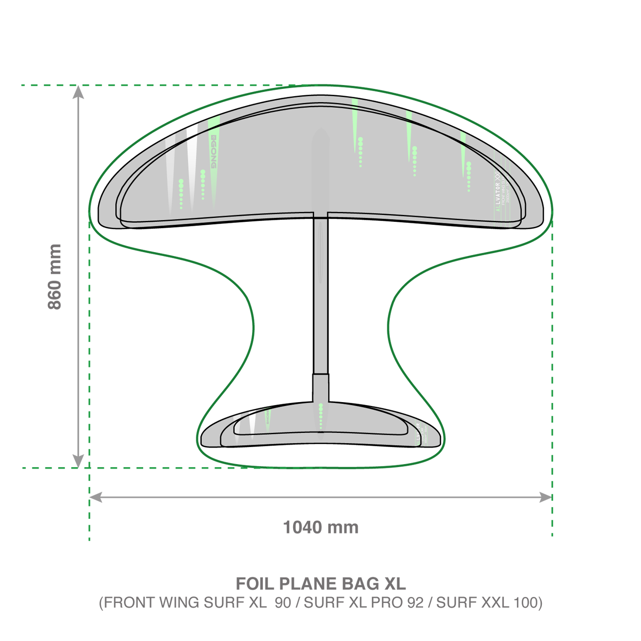GONG | Foil Plane Bag Manta