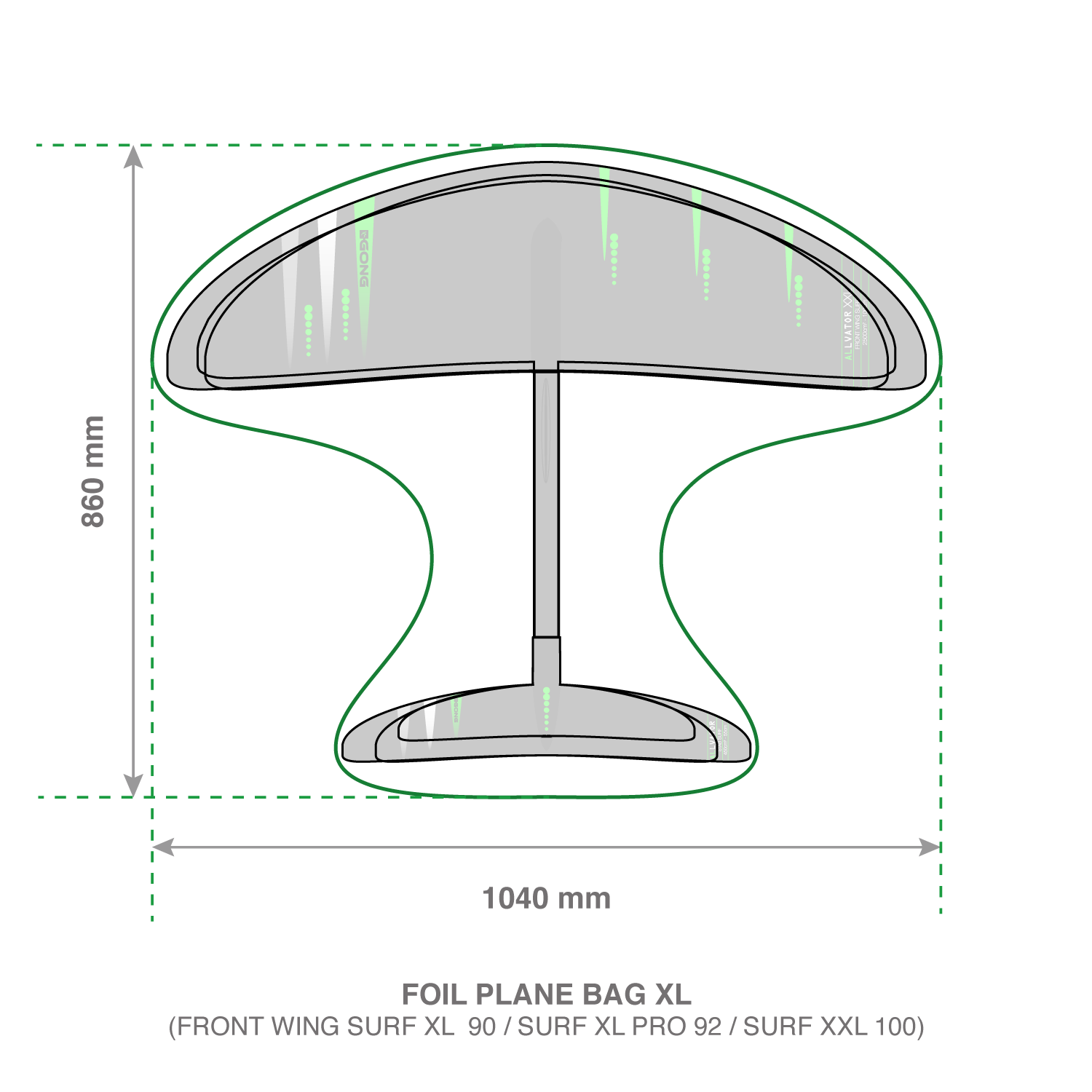 GONG | Foil Plane Bag Manta