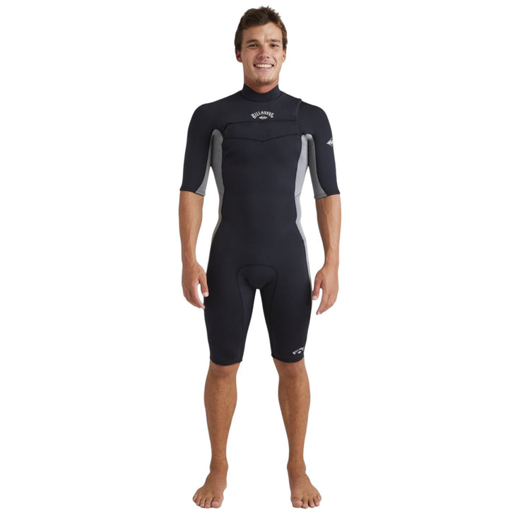 Billabong | Men Absolute Natural Front Zip Short Sleeves Shorty - 2/2mm