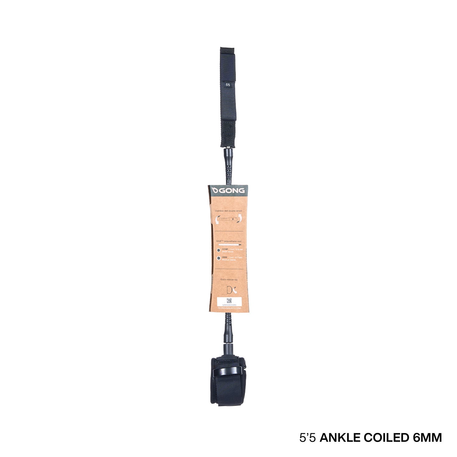 GONG | SUP Ankle Leash Coiled - 6mm
