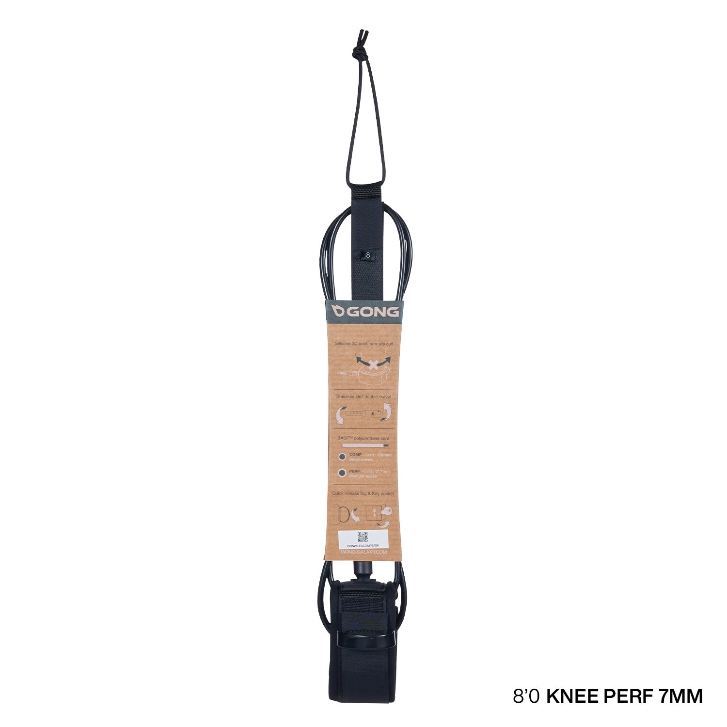 GONG | Surf / SUP Perf Knee Leash - 7mm