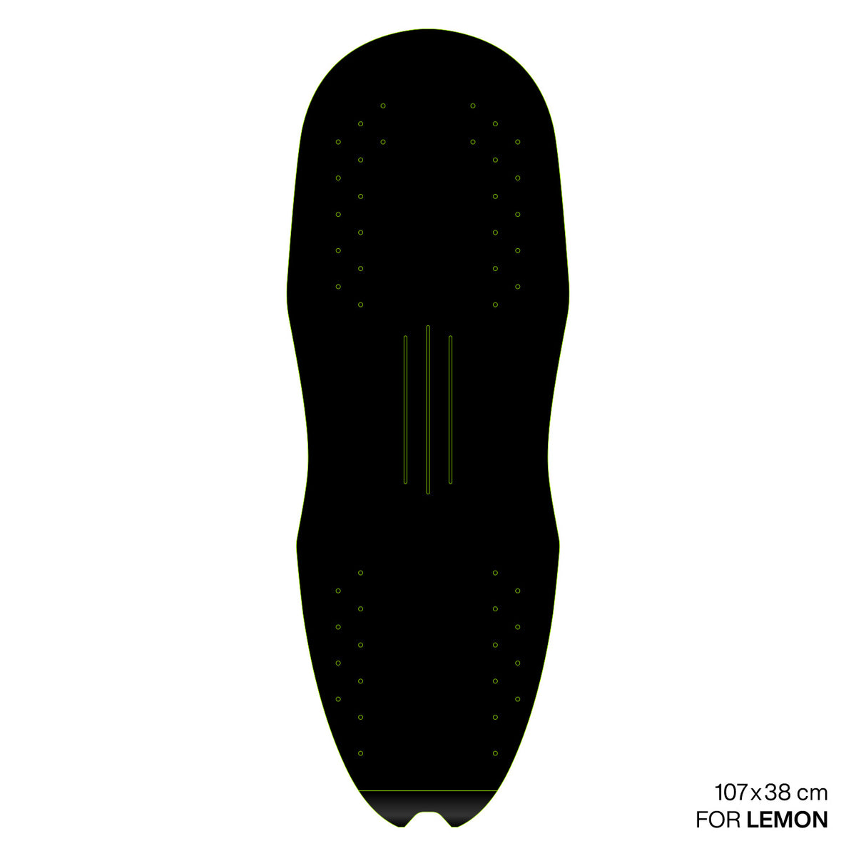 GONG | EVA Surf foil Brushed Pad Shape Lemon