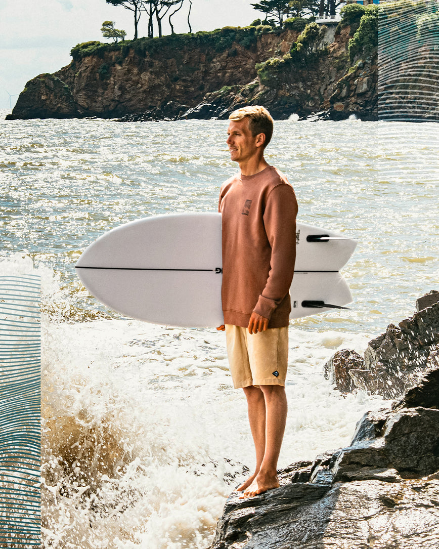 GONG | Sweat Graphic Swell Unisexe en Coton Biologique