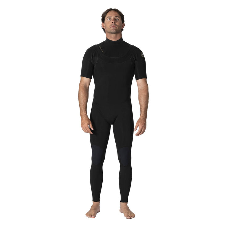 Vissla | Men New Seas Chest Zip Short Sleeves Shorty - 2/2mm
