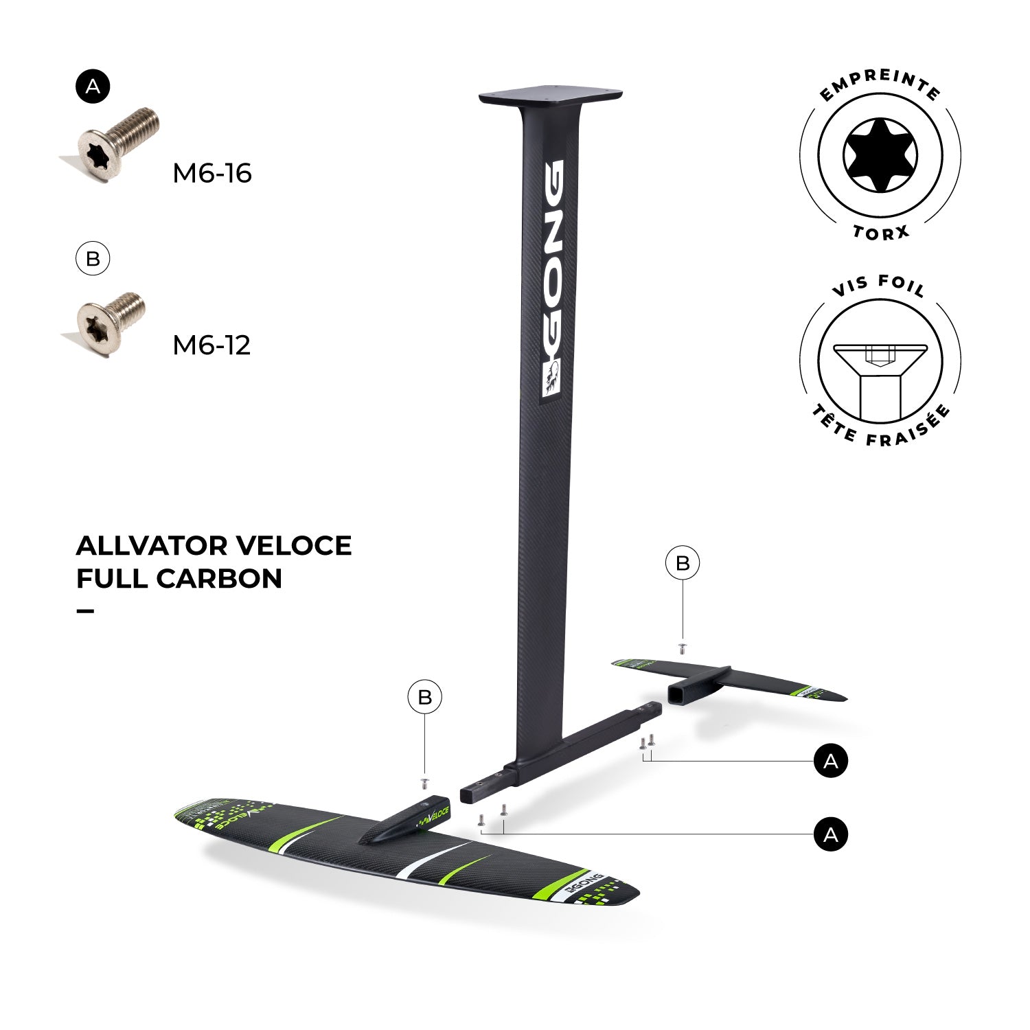 GONG | Vis Foil Tete Fraisee Torx M6