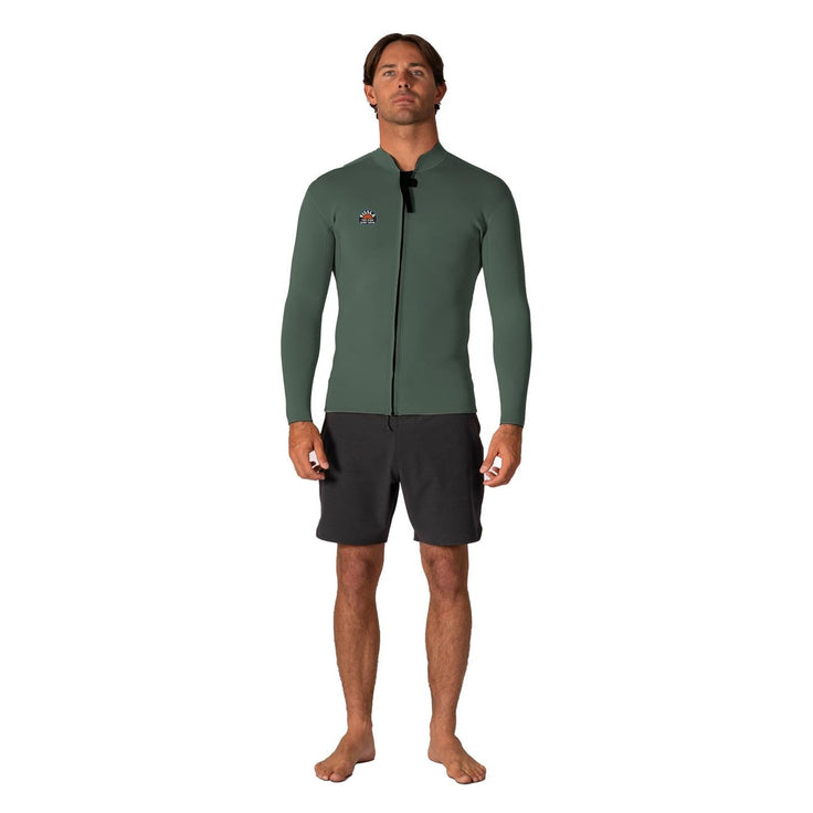 Vissla | Men Solid Sets Front Zip Long Sleeves Neoprene Top - 2mm