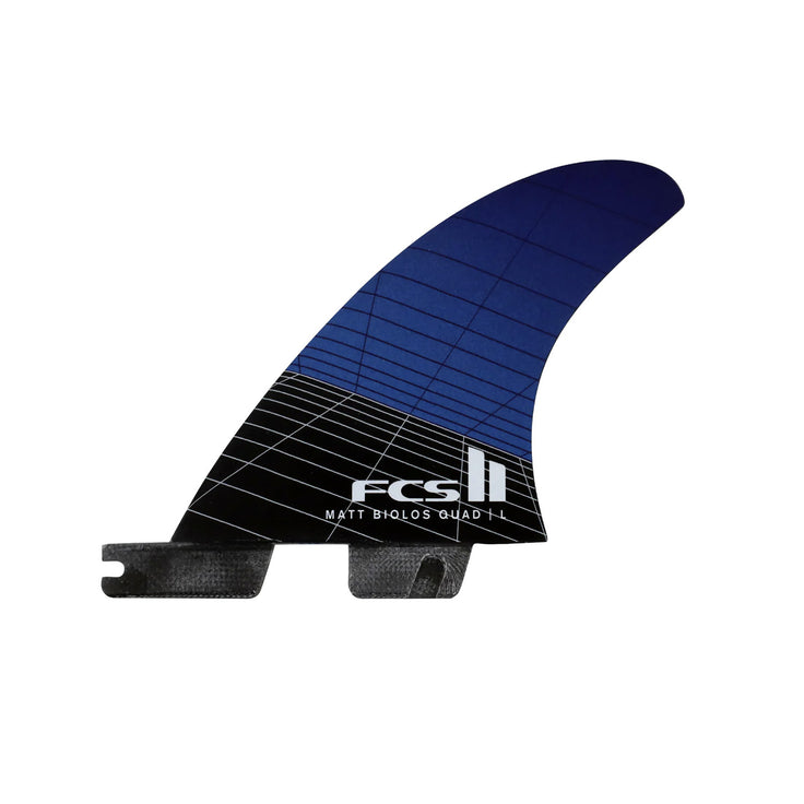 FCS | Set de Dérives Matt Biolos PC Carbon Quad Rear - FCS II