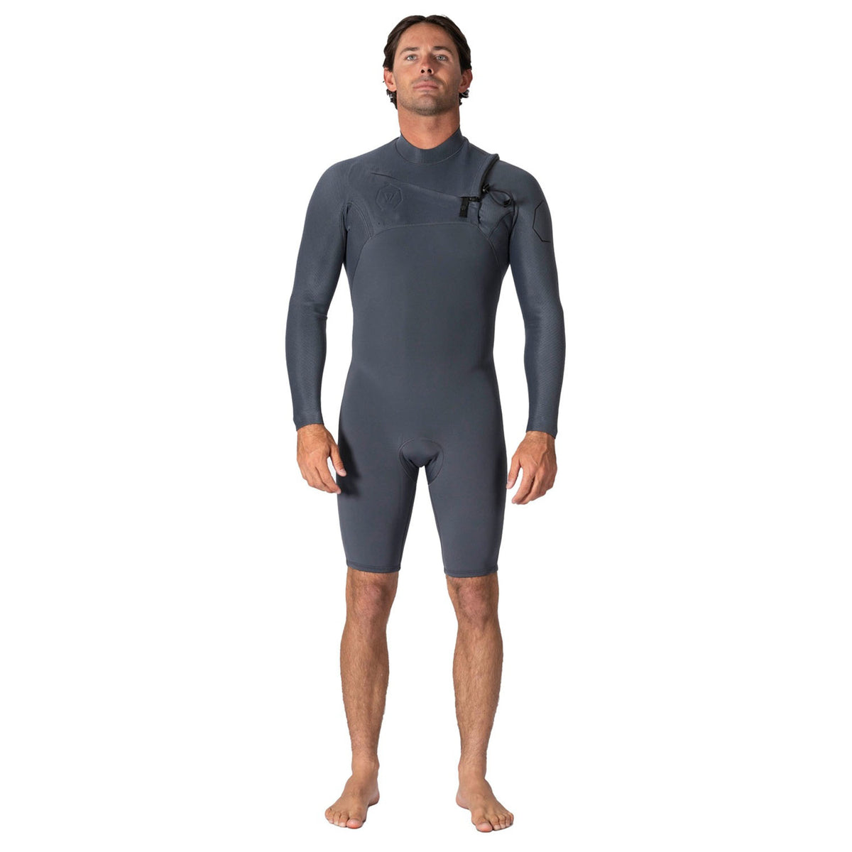 Vissla | Men High Seas II Chest Zip Long Sleeves Shorty - 2/2mm