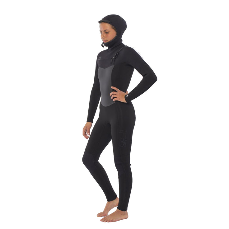Sisstrevolution | Women Fullsuit 7 Seas 5/4 Hooded Chest Zip
