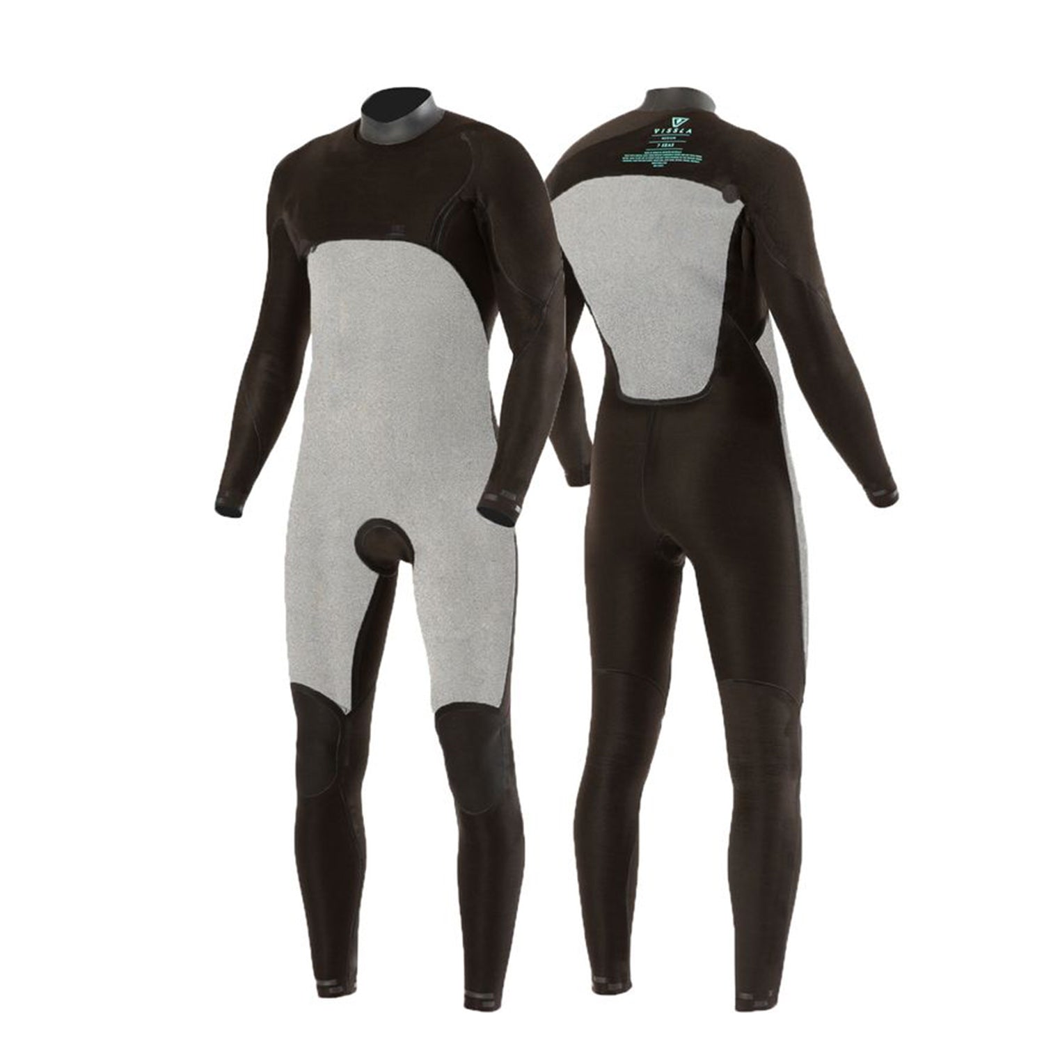 Vissla | Men Fullsuit 7 Seas Comp 3/2 Chest Zip - Black