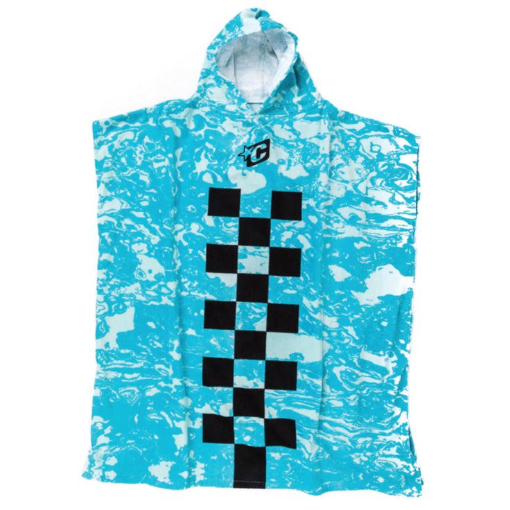 Creatures Of Leisure | Chex Poncho - Fluro Blue Chex