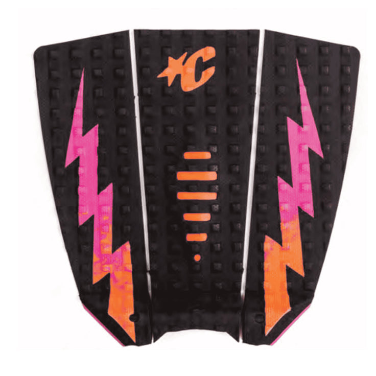 Creatures | Mick Eugene Fanning Lite Ecopure Tail Pad - Black Fluro Red Fade