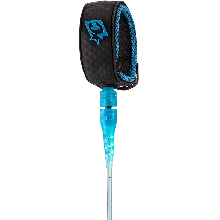 Creatures Of Leisure | Leash 6' Reliance Lite 5mm - Cyan Speckle Black