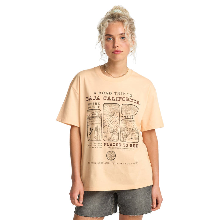 Billabong | T-Shirt à Manches Courtes Femme Flying To The Moon