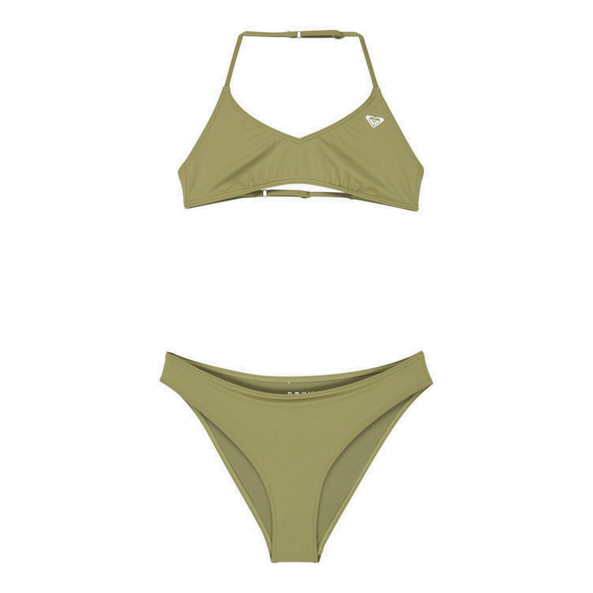 Roxy | Girls Solid Active Triangle Bralette Two Piece Bikini