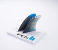 FCS | Fin Gx-Q Side Or Quad Rear Blue Smoke