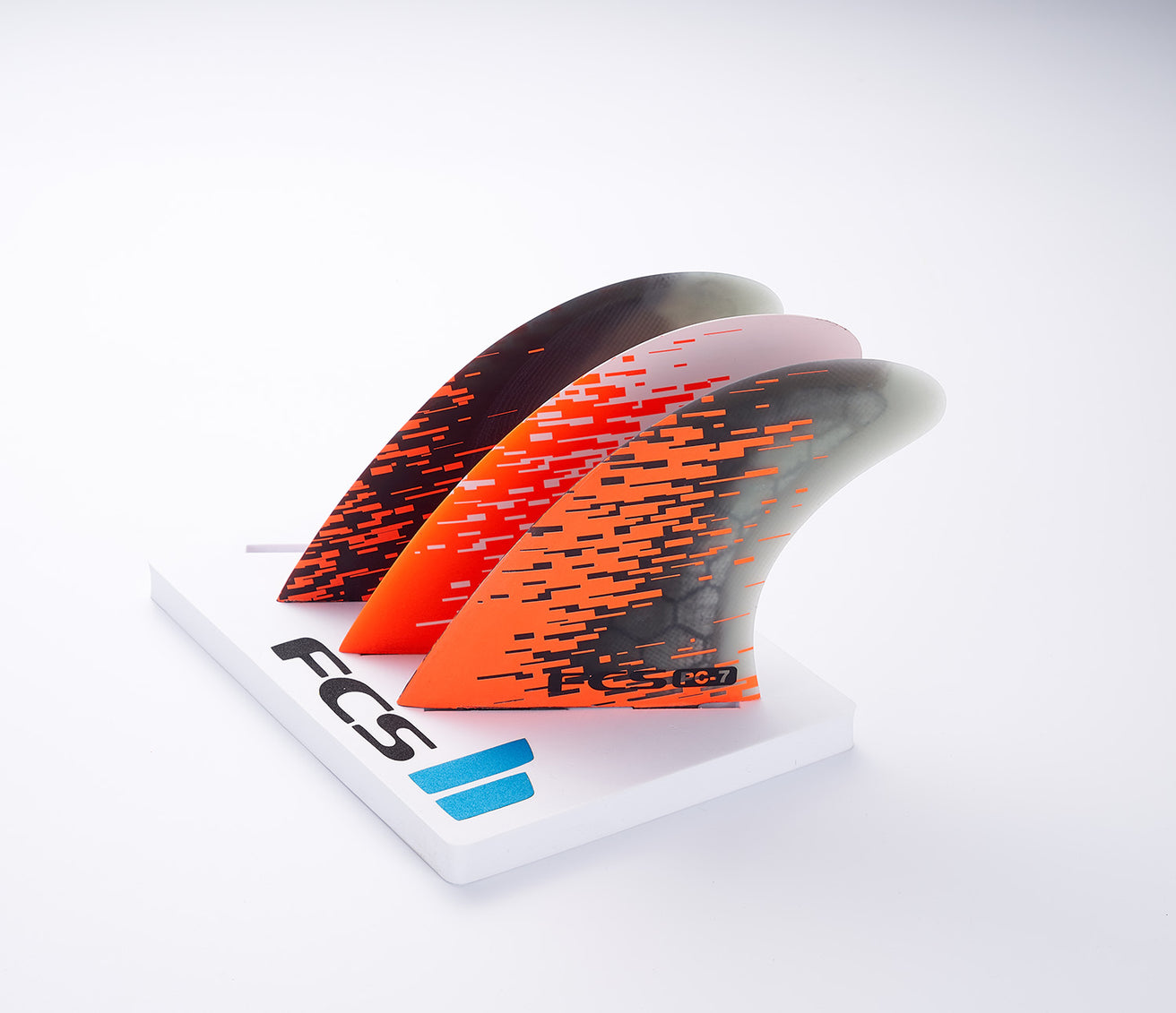 FCS | Fin PC7 Orange Smoke Tri Fin Set