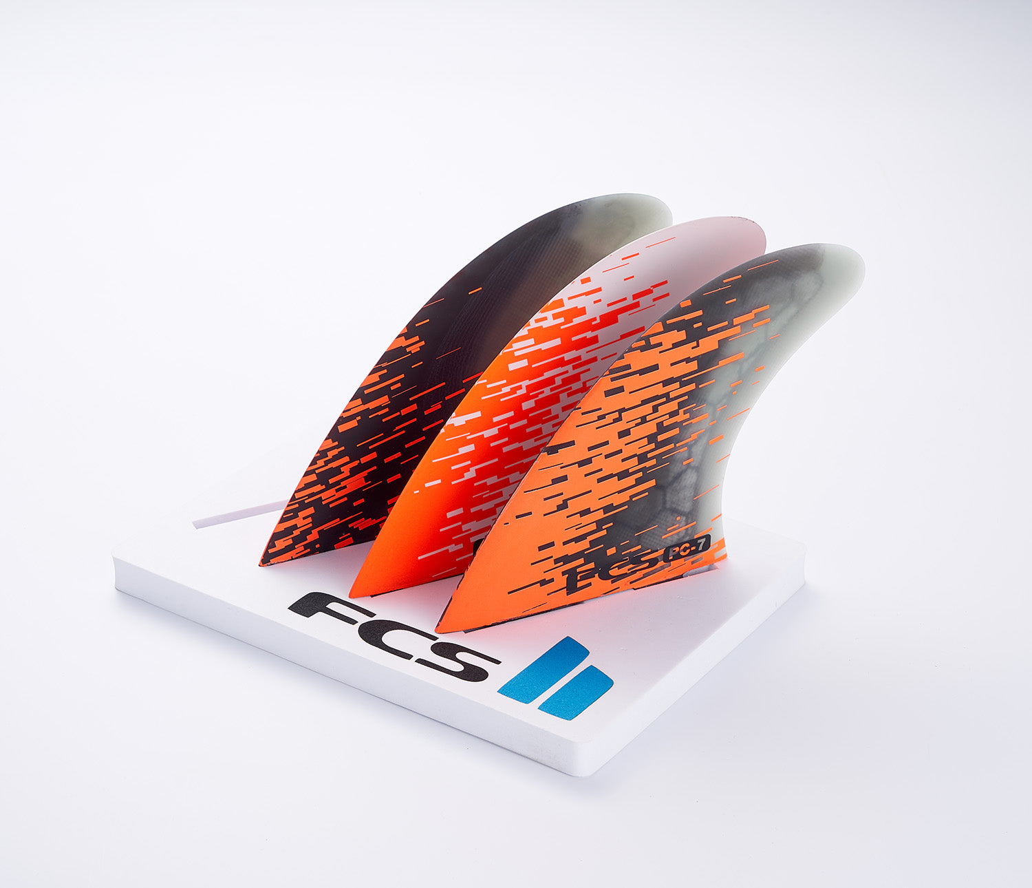 FCS | Fin PC7 Orange Smoke Tri Fin Set