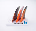 FCS | Fin PC7 Orange Smoke Tri Fin Set