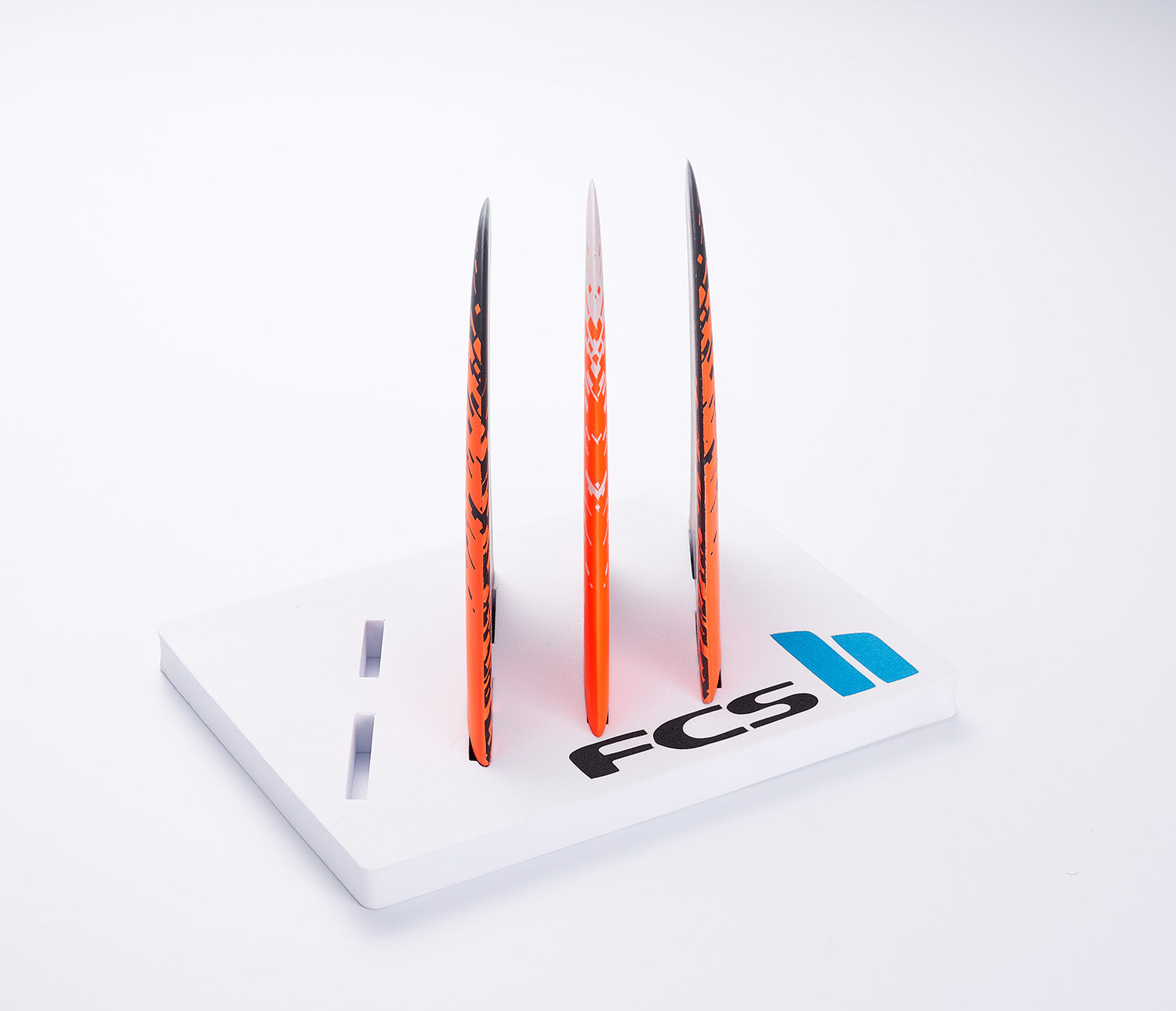 FCS | Fin PC7 Orange Smoke Tri Fin Set